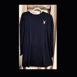 Playboy Long Sleeve Tshirt Dress